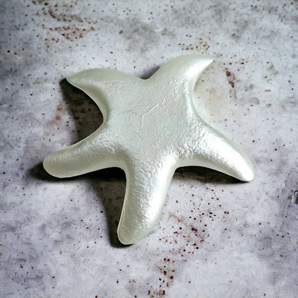 StarFish Trinket Dish Art Glass  Dish Plate Treasure Keeper Decor Ocean Seashell - Picture 6 of 9